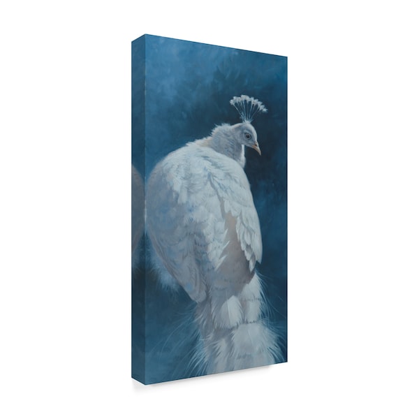 Michael Jackson 'White Peahen' Canvas Art,24x47